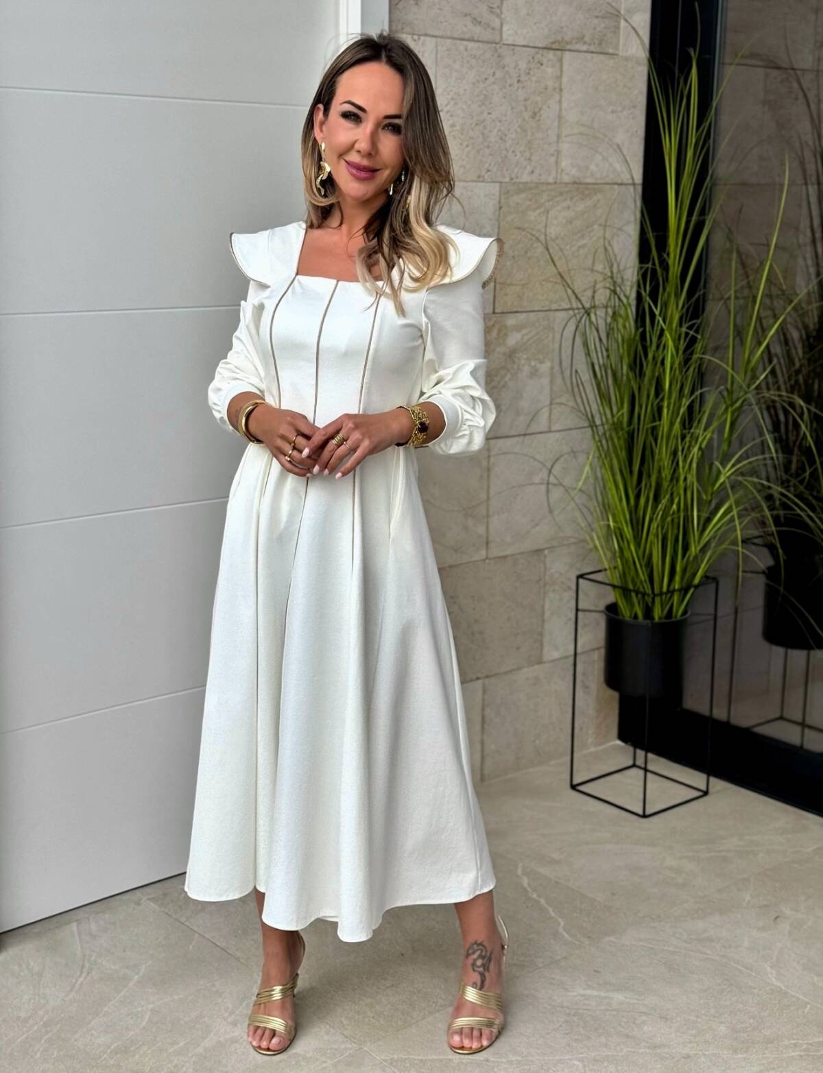 Vestido Olaya Blanco - Imagen 4