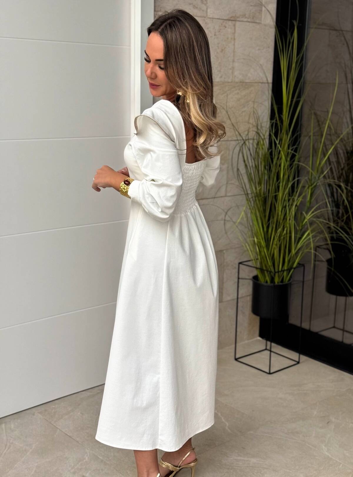 Vestido Olaya Blanco - Imagen 3