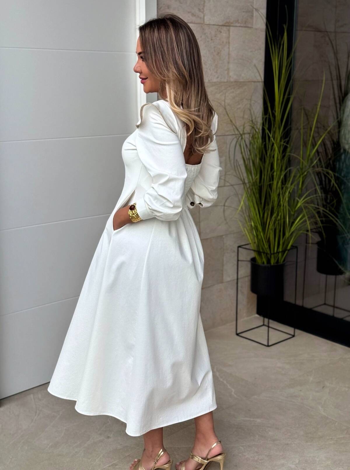 Vestido Olaya Blanco - Imagen 6