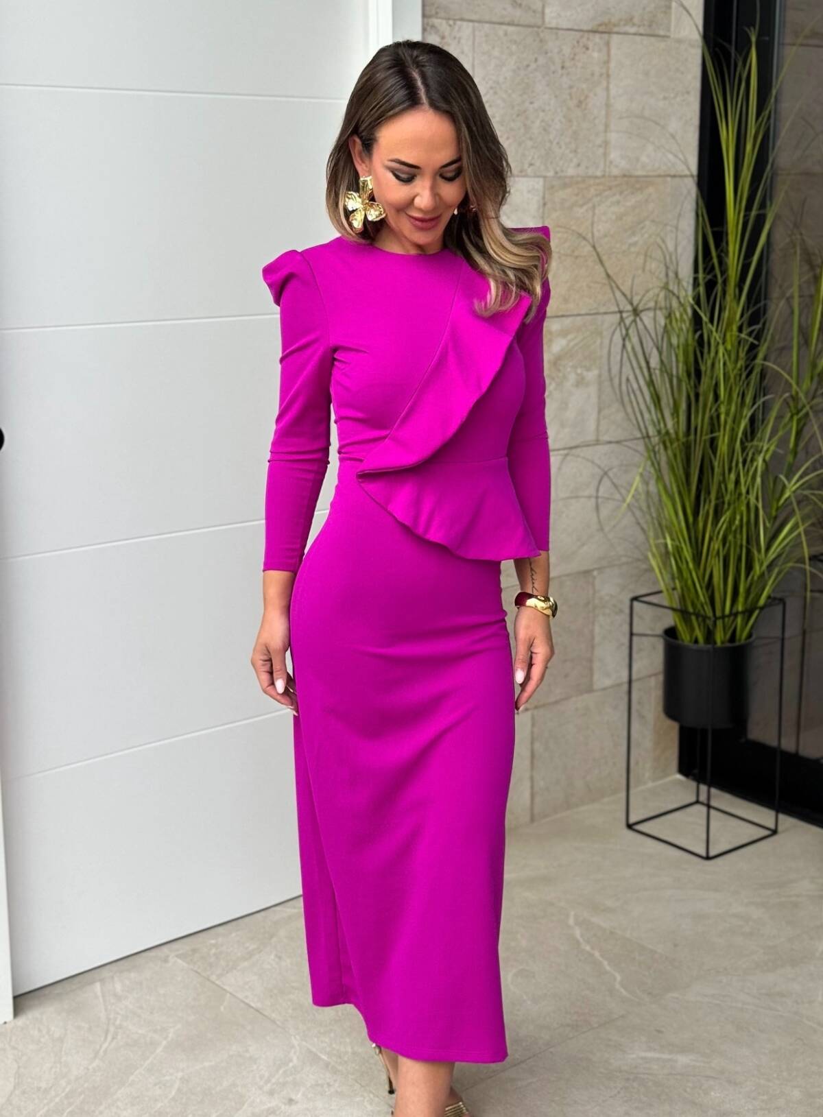 Vestido Volante Buganvilla - Imagen 3