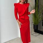 Vestido Volante Rojo