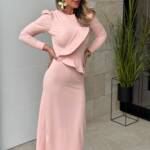 Vestido Volante Rosa