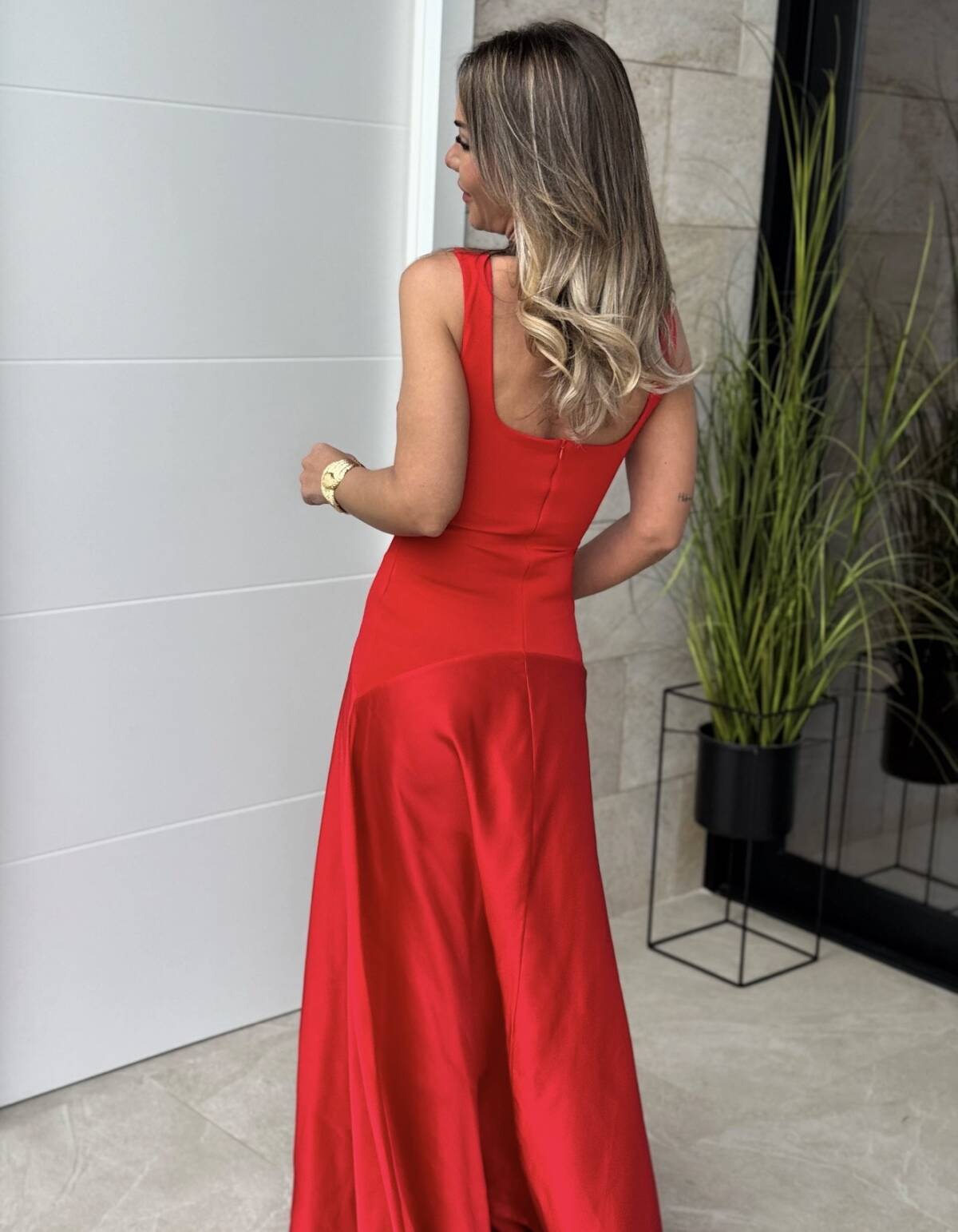 Vestido Palazzo Rojo - Imagen 3