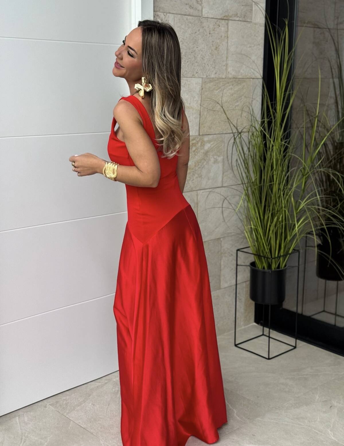Vestido Palazzo Rojo - Imagen 6