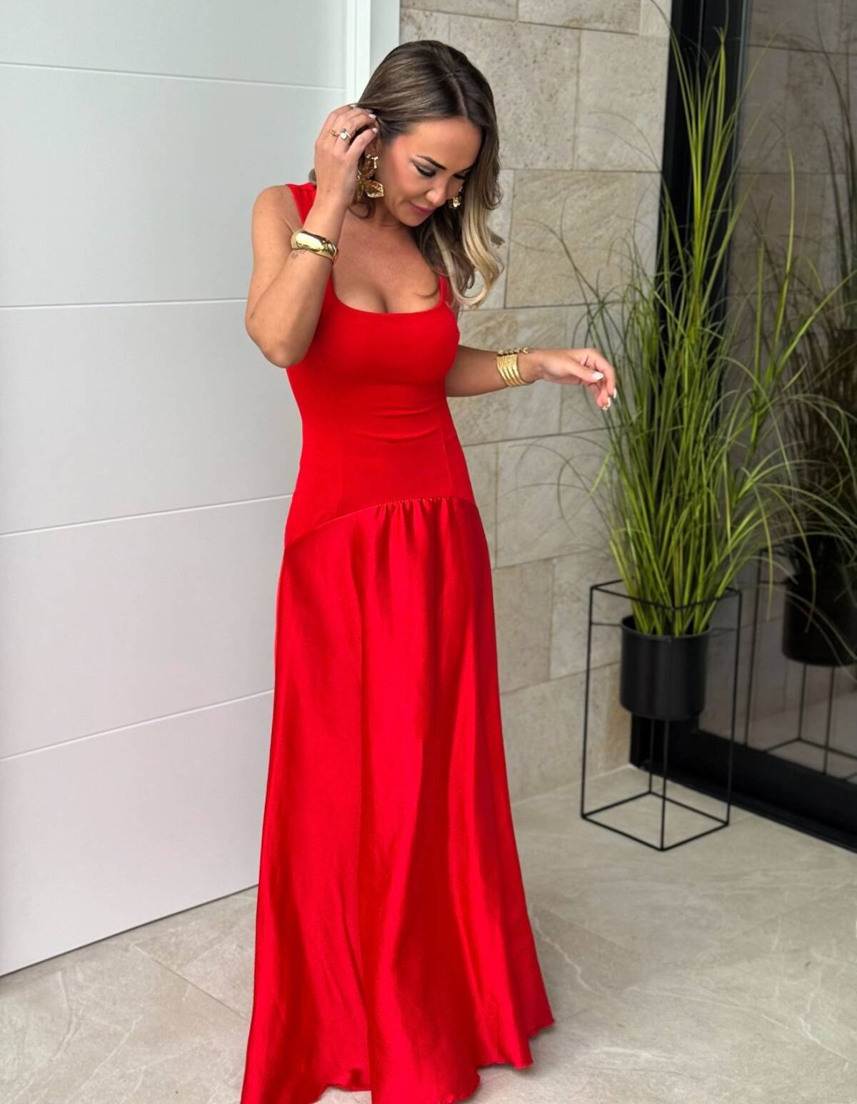 Vestido Palazzo Rojo - Imagen 5