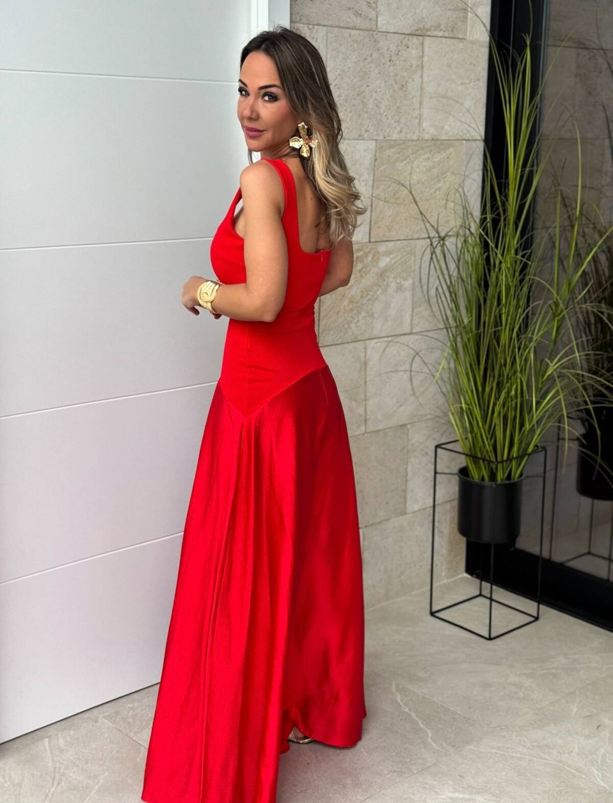 Vestido Palazzo Rojo - Imagen 2