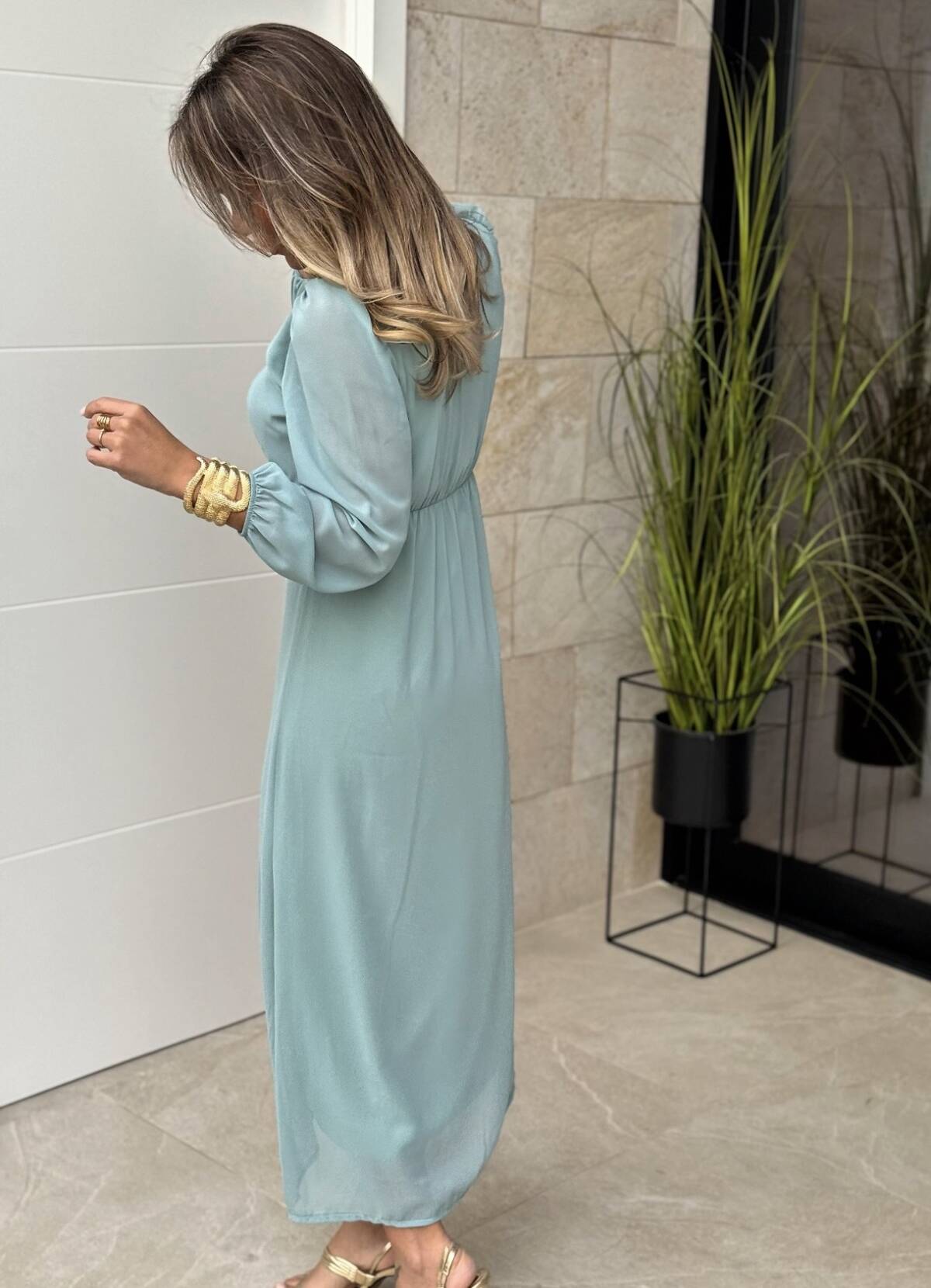 Vestido Isabel Turquesa - Imagen 7