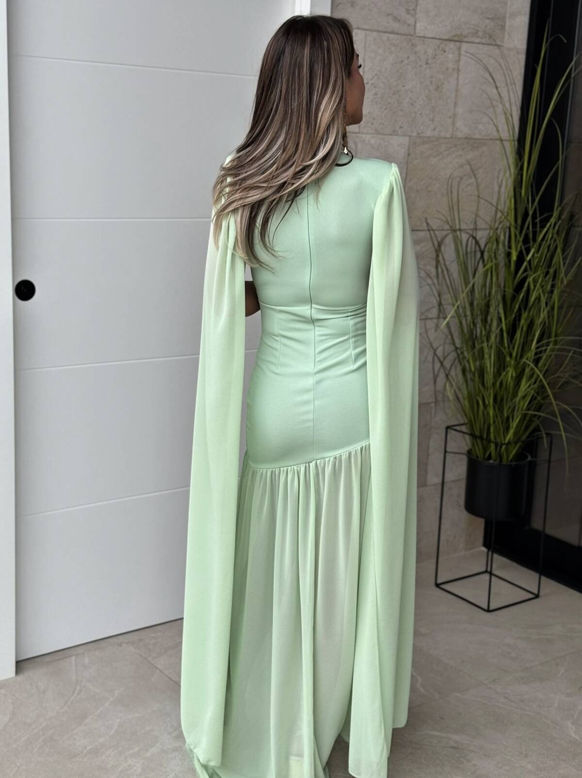 Vestido Graciela Menta - Imagen 2