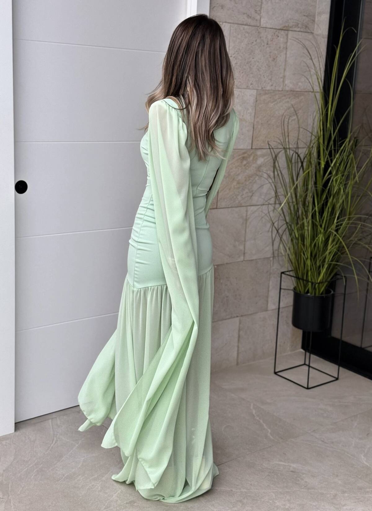 Vestido Graciela Menta - Imagen 4