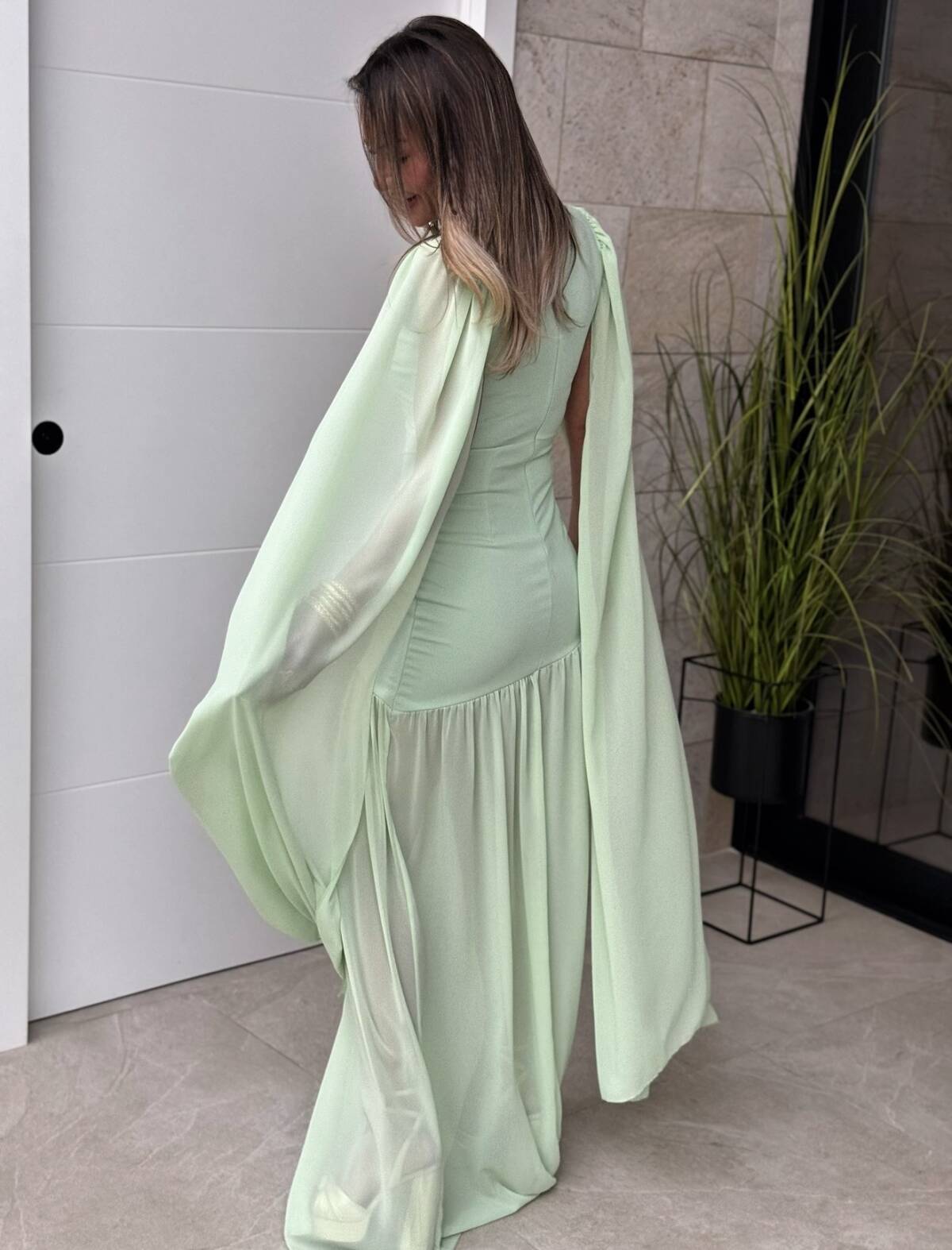 Vestido Graciela Menta - Imagen 6