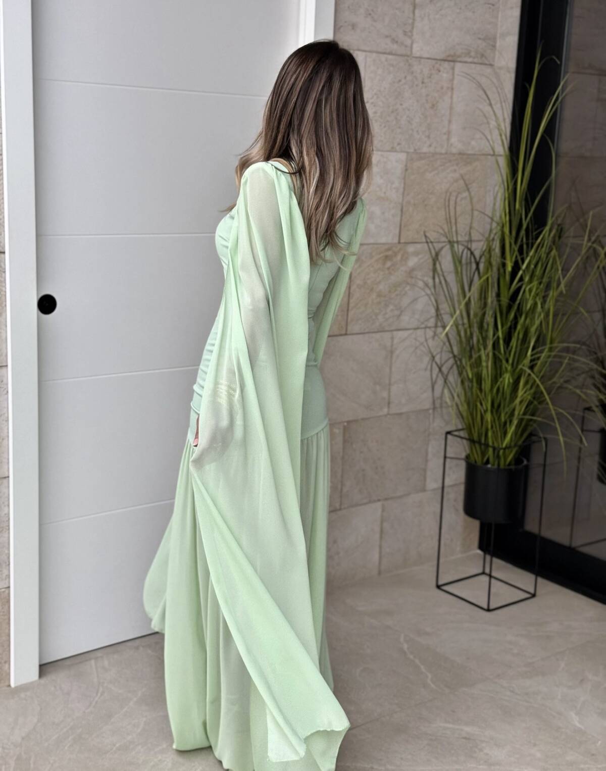 Vestido Graciela Menta - Imagen 8