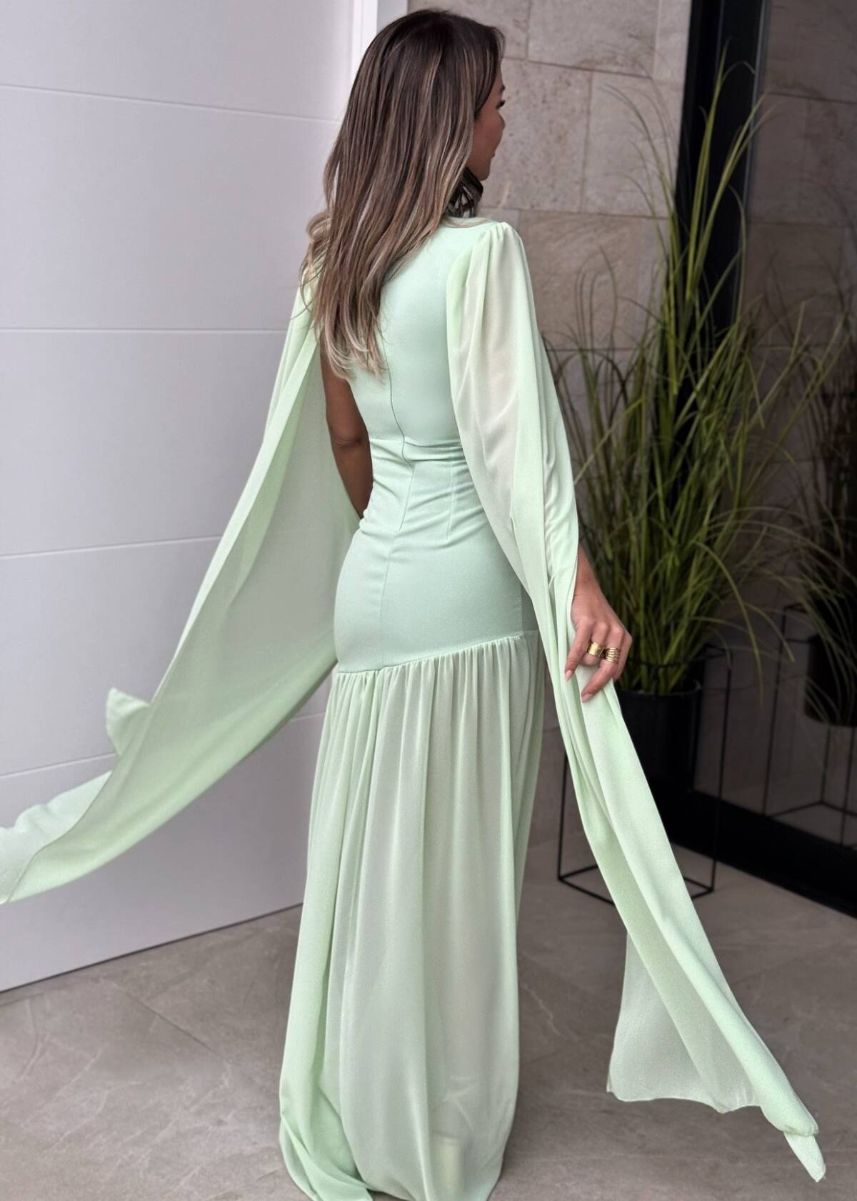 Vestido Graciela Menta - Imagen 12