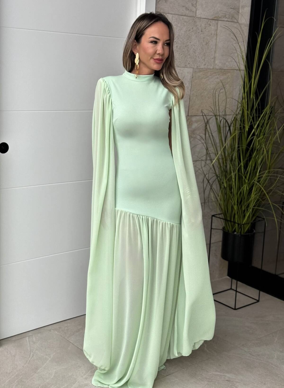 Vestido Graciela Menta - Imagen 11