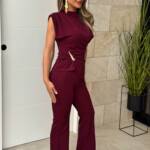 Conjunto Gota Dorada Vino