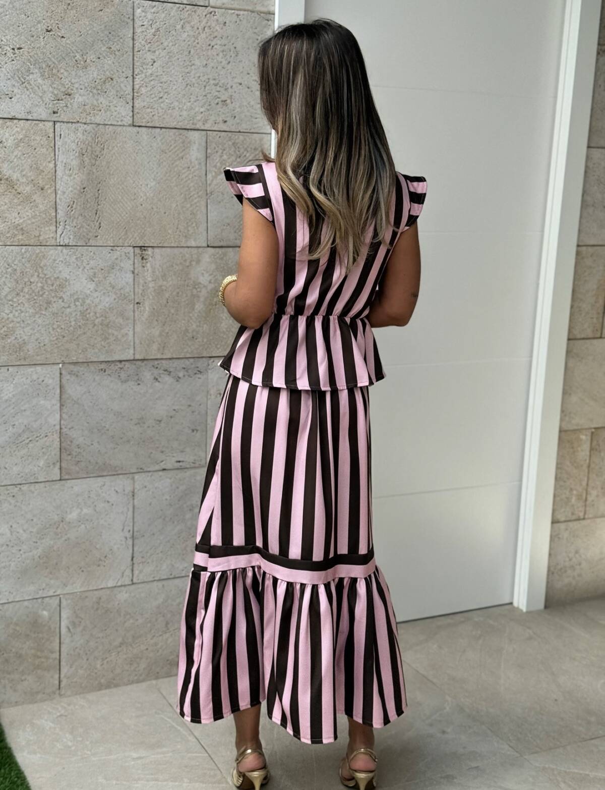 Conjunto Renata Rosa Marrón - Imagen 3