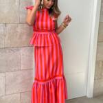 Conjunto Renata Rosa Naranja