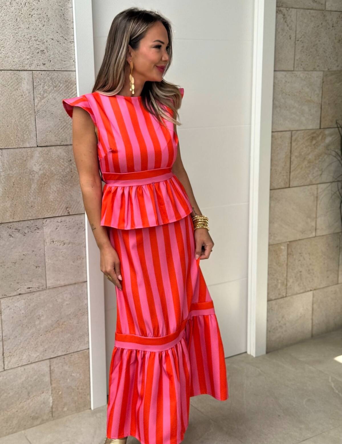 Conjunto Renata Rosa Naranja - Imagen 2