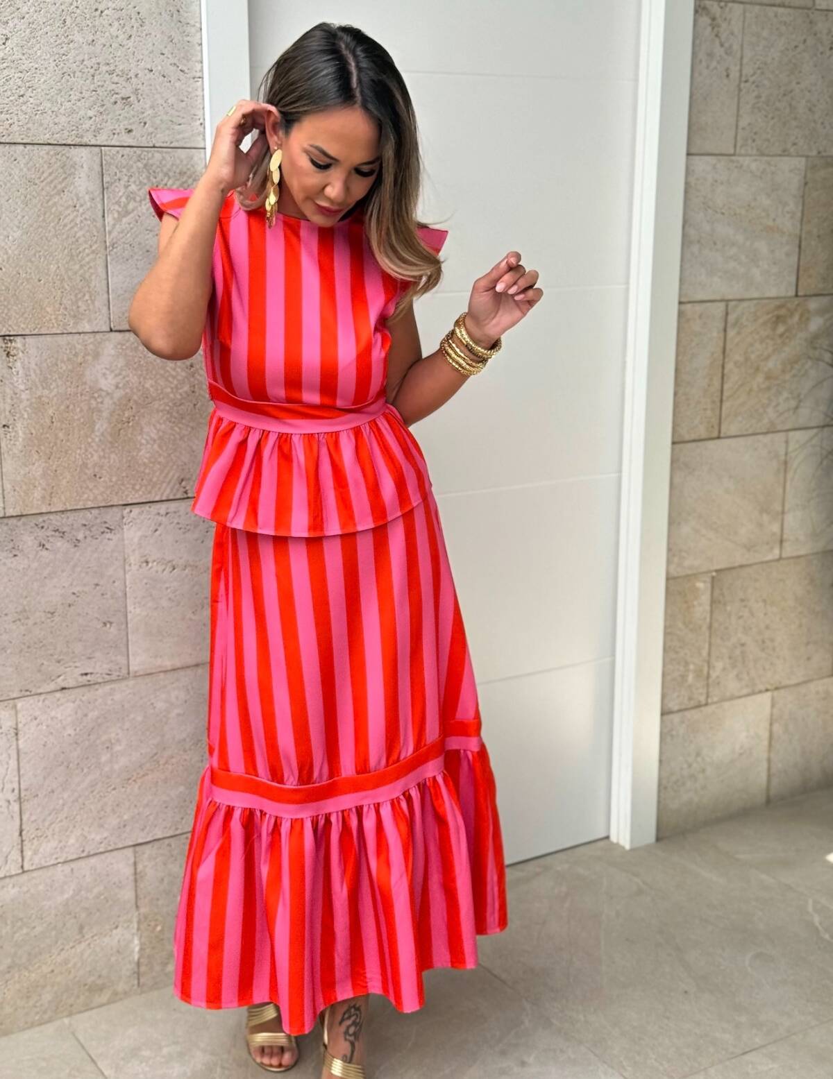 Conjunto Renata Rosa Naranja - Imagen 5