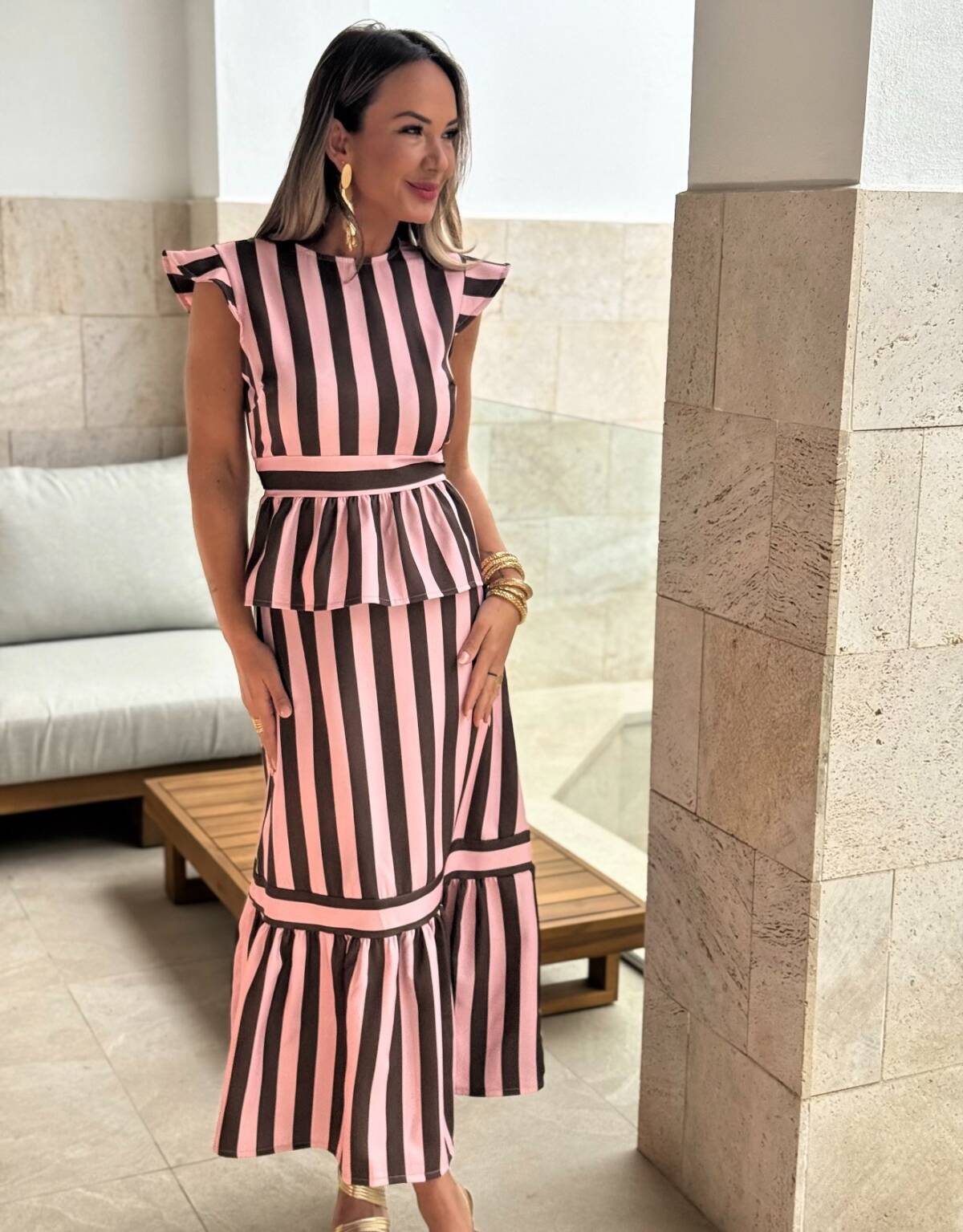 Conjunto Renata Rosa Marrón - Imagen 2