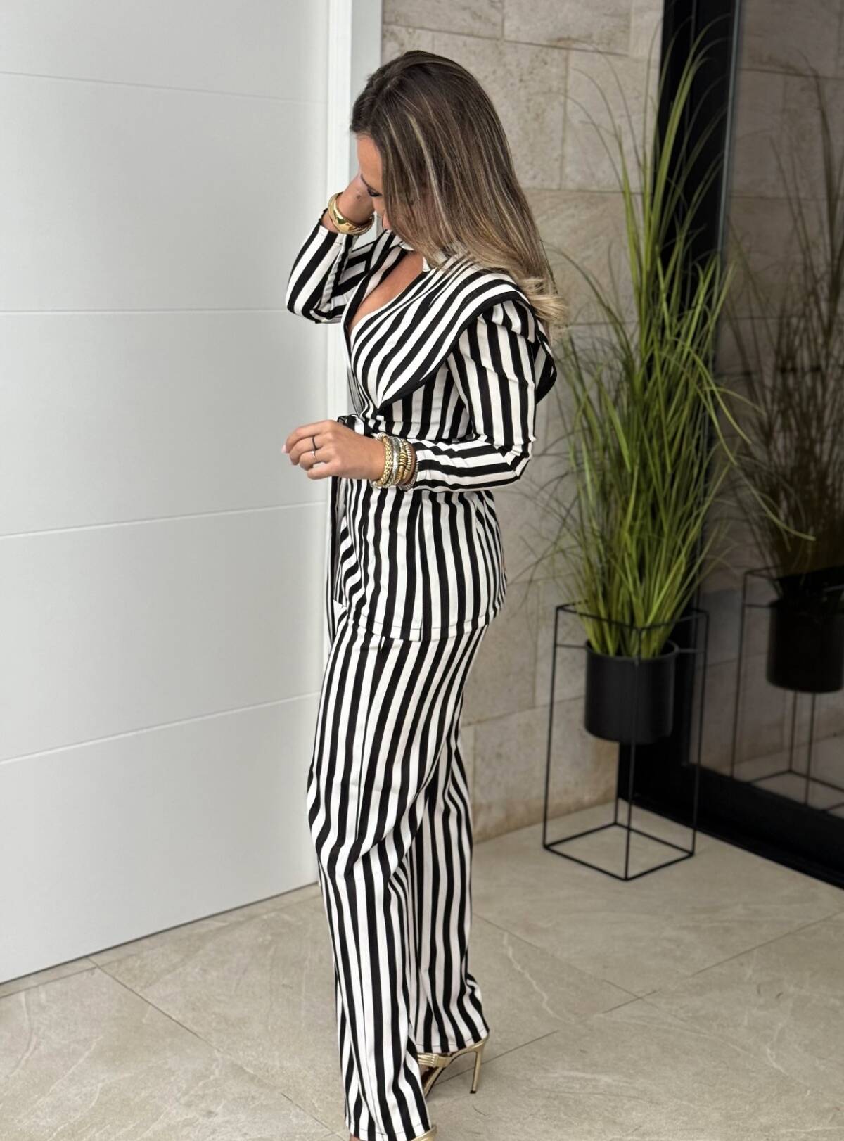 Conjunto Romina Blanco Negro - Imagen 3