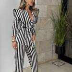 Conjunto Romina Blanco Negro