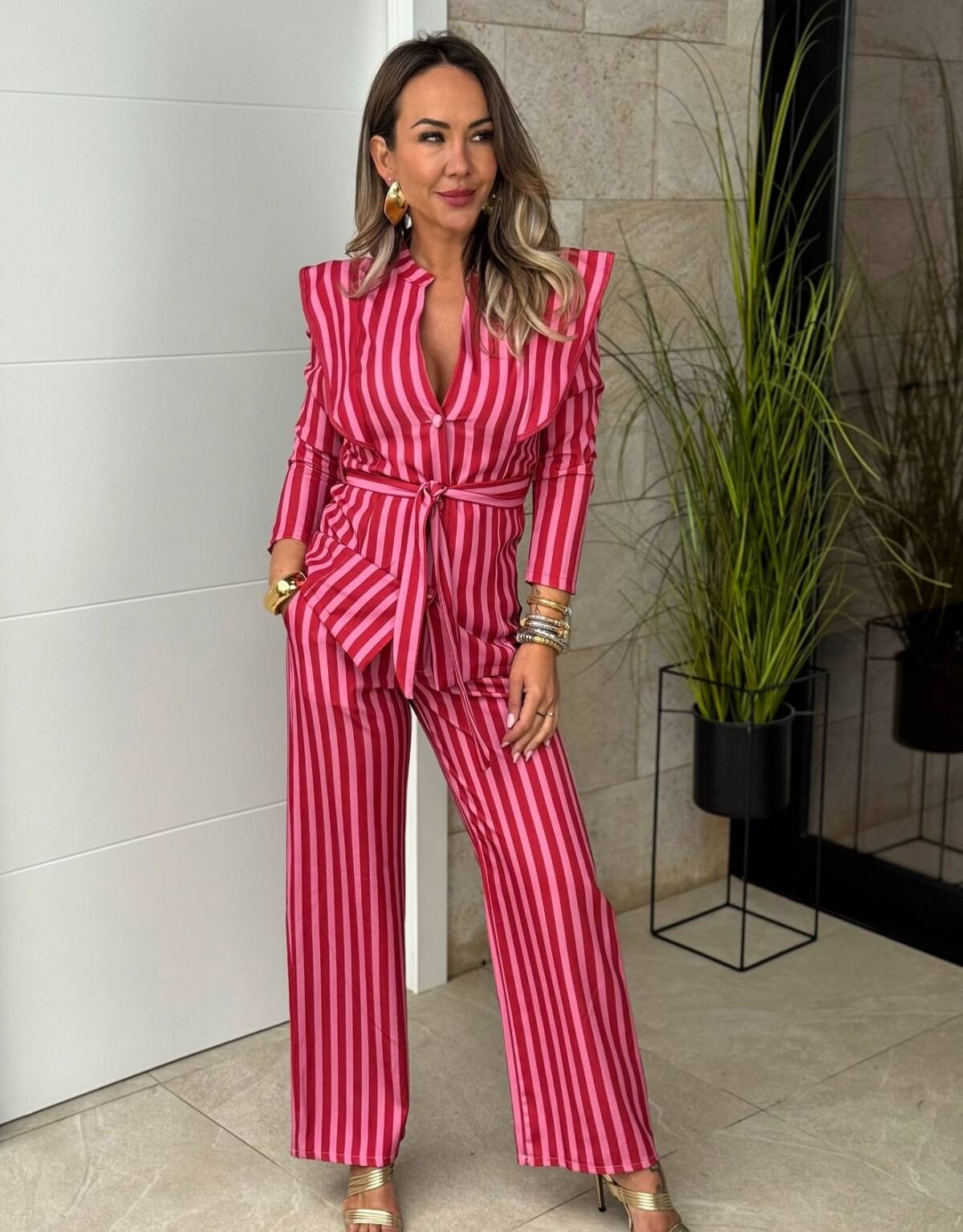 Conjunto Romina Rojo Rosa - Imagen 5