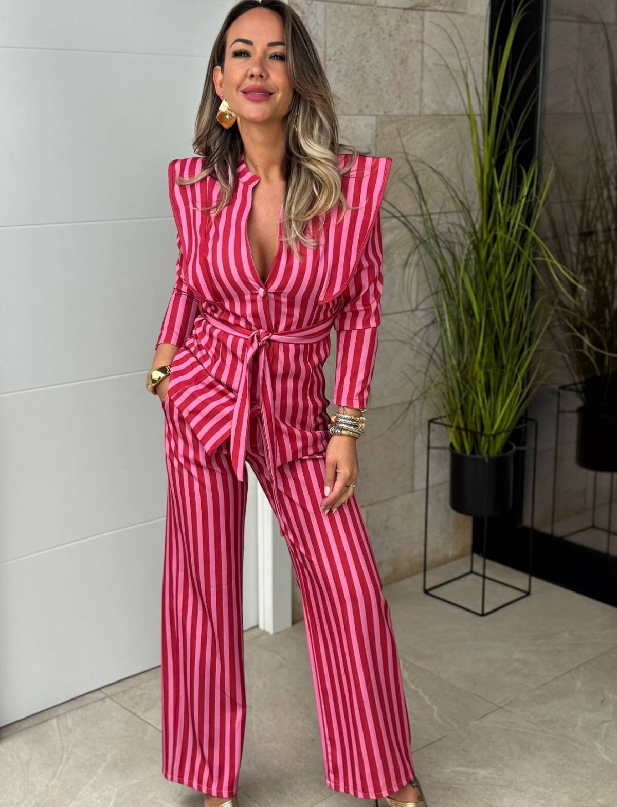 Conjunto Romina Rojo Rosa - Imagen 3