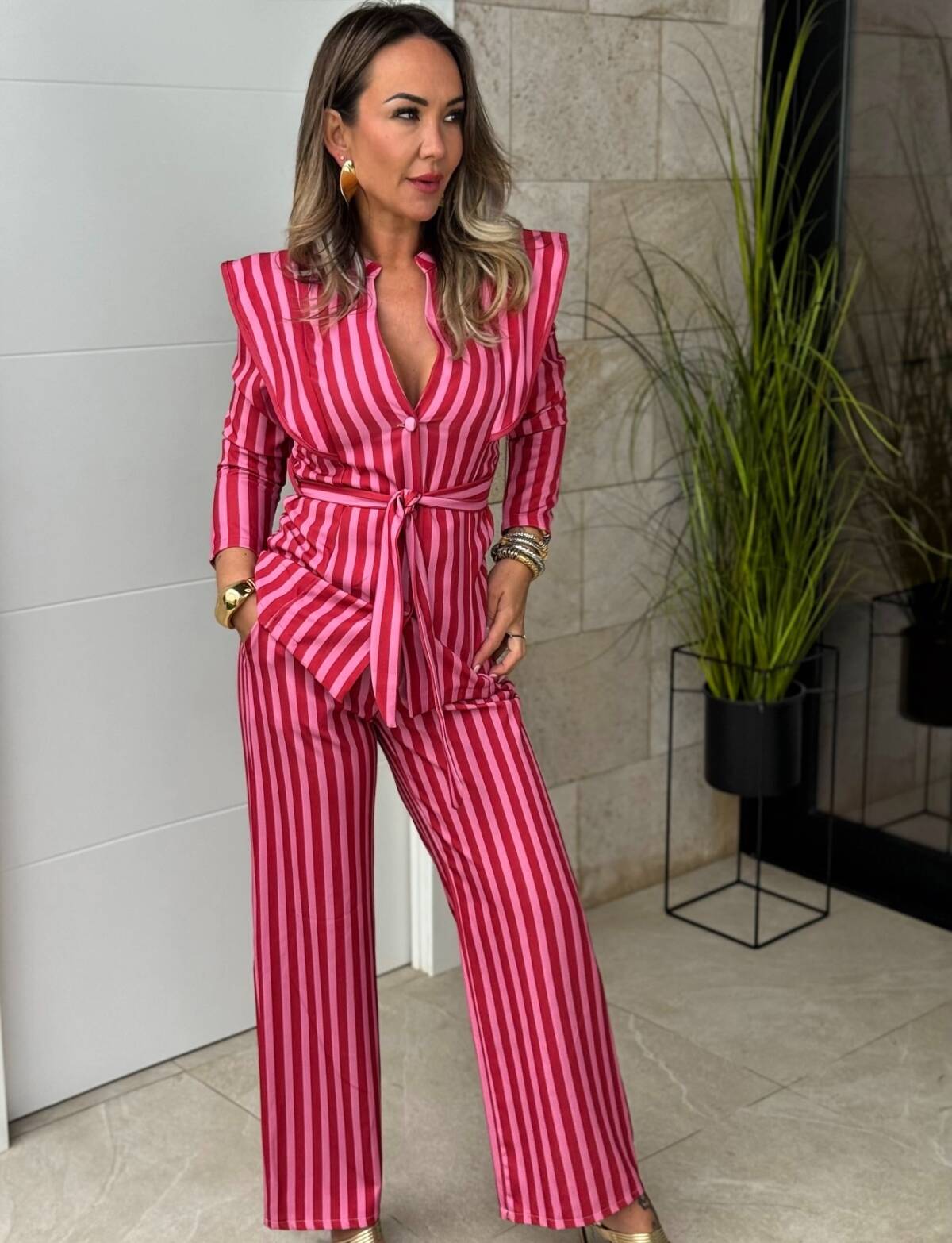 Conjunto Romina Rojo Rosa - Imagen 7