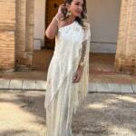 Vestido Mantón Beige