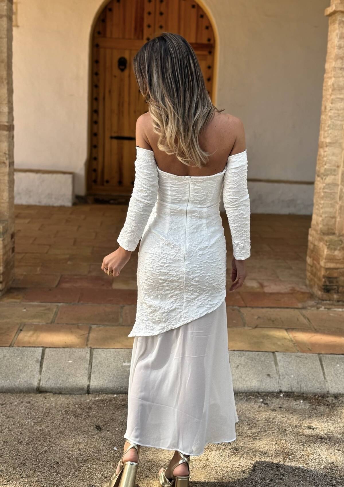 Vestido Yanira Blanco - Imagen 7