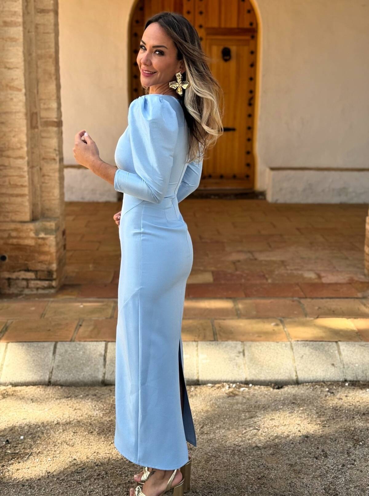 Vestido Lya Celeste - Imagen 5