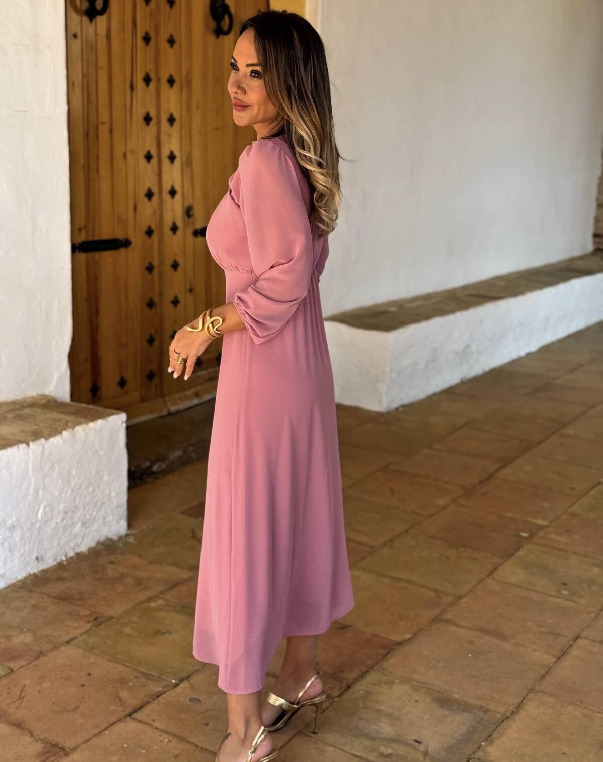 Vestido Isabel Rosa - Imagen 4