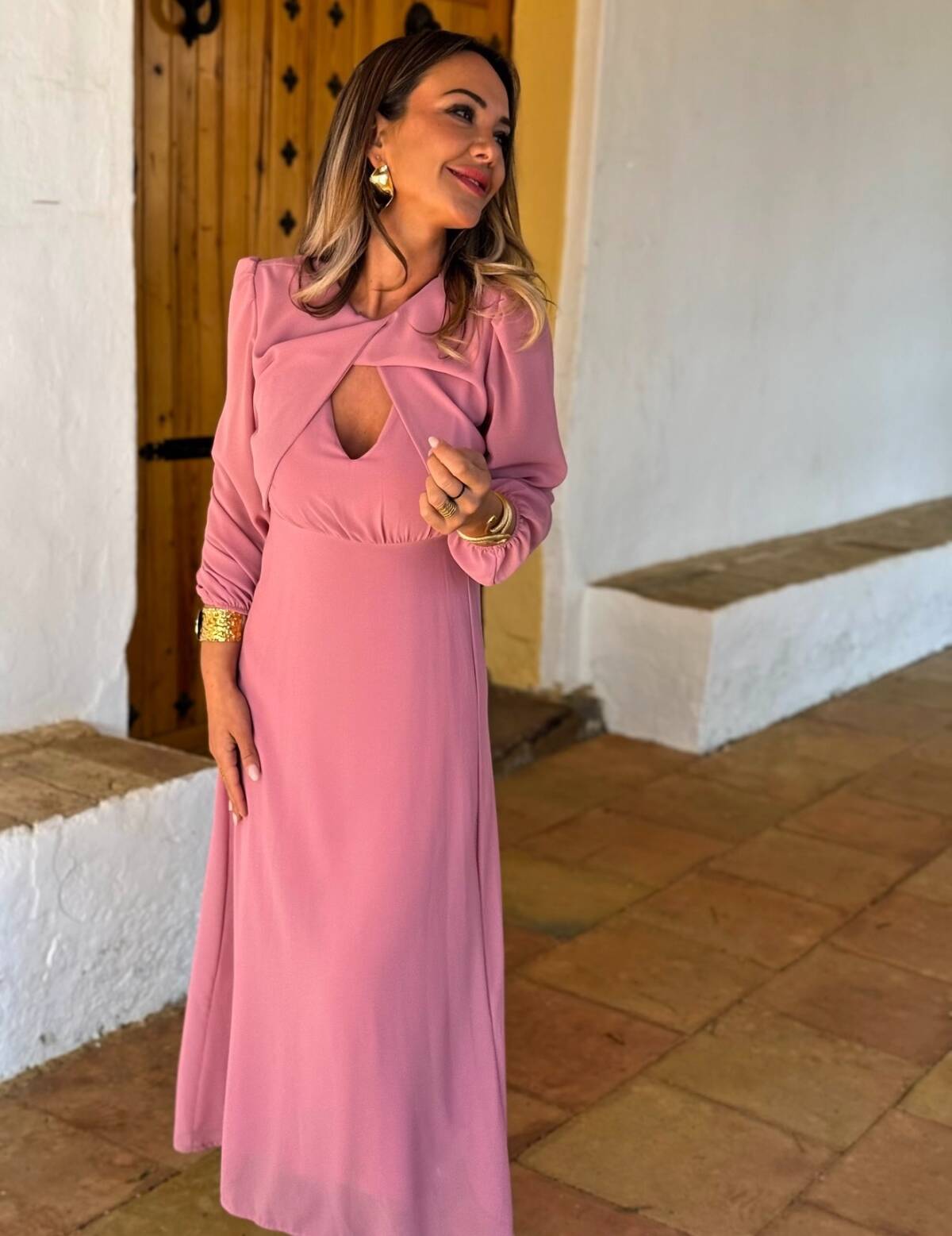 Vestido Isabel Rosa - Imagen 3