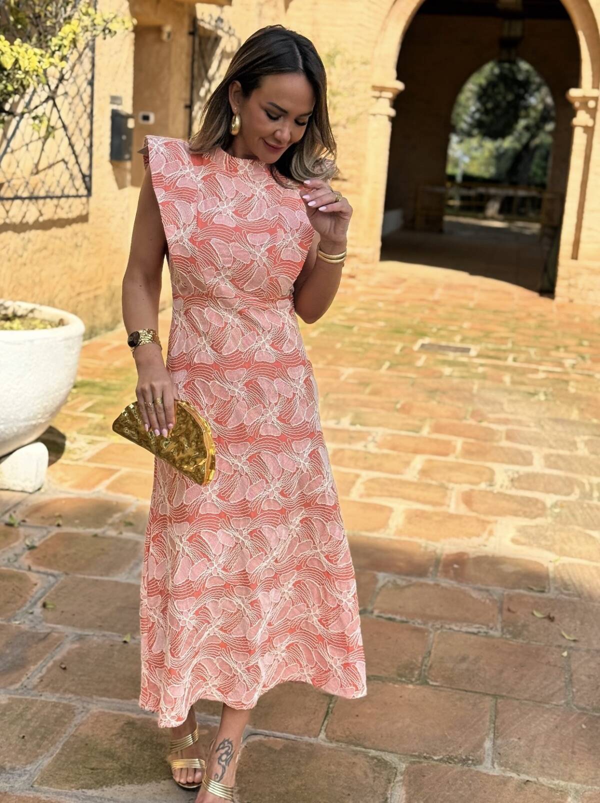 Vestido María Salmón - Imagen 2