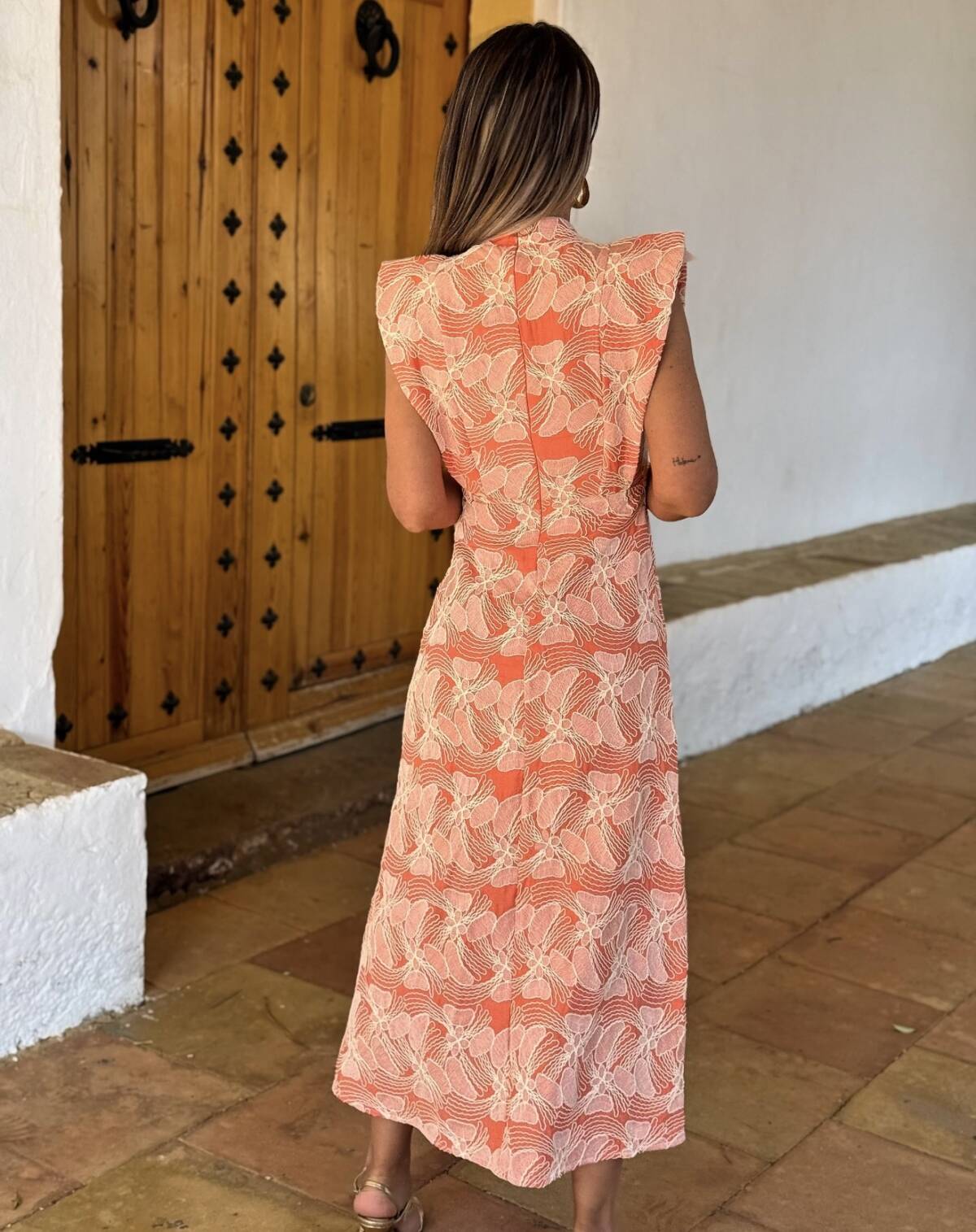 Vestido María Salmón - Imagen 3