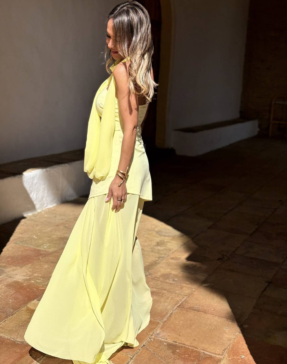 Vestido Falda Tul Amarillo - Imagen 7