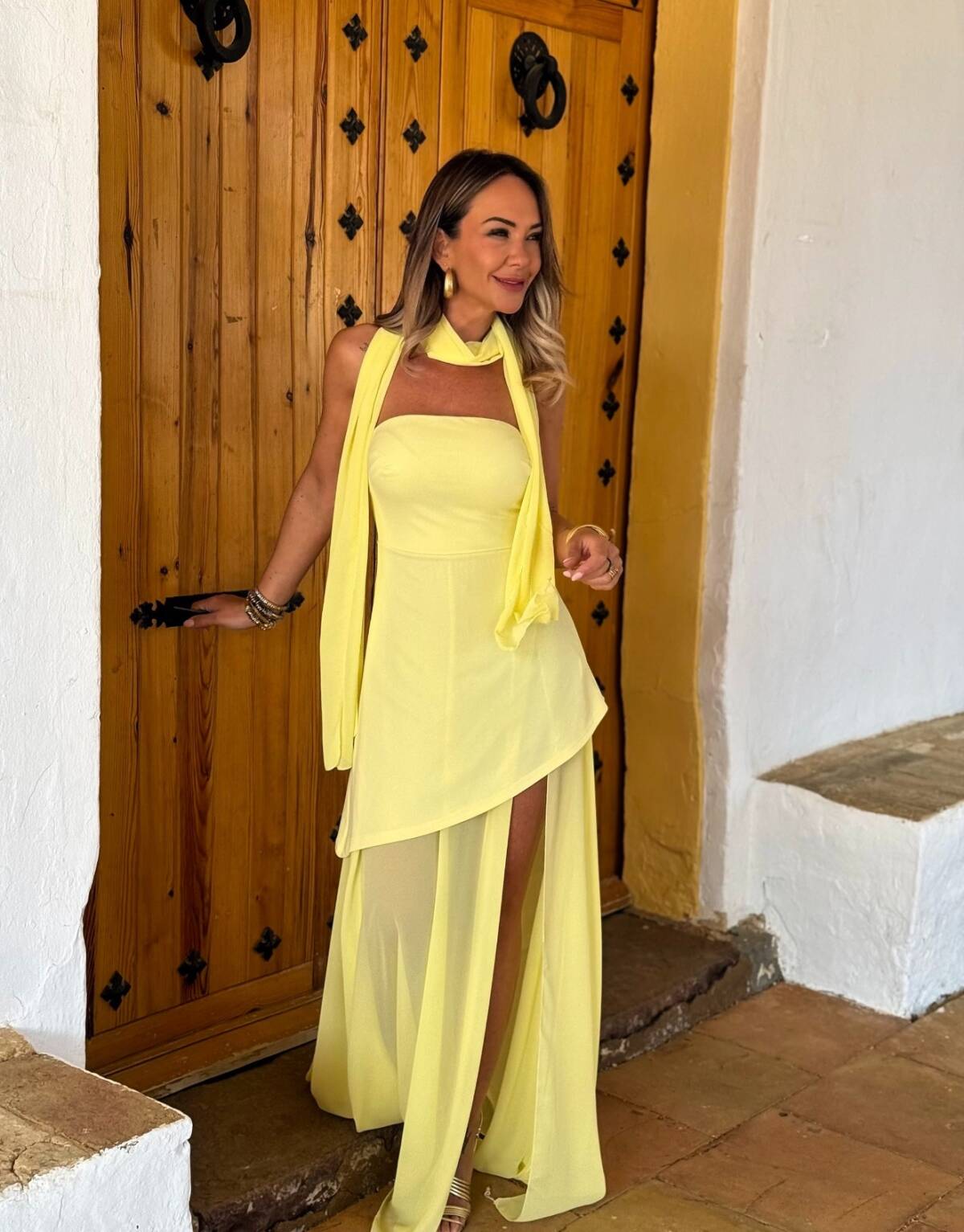 Vestido Falda Tul Amarillo - Imagen 6