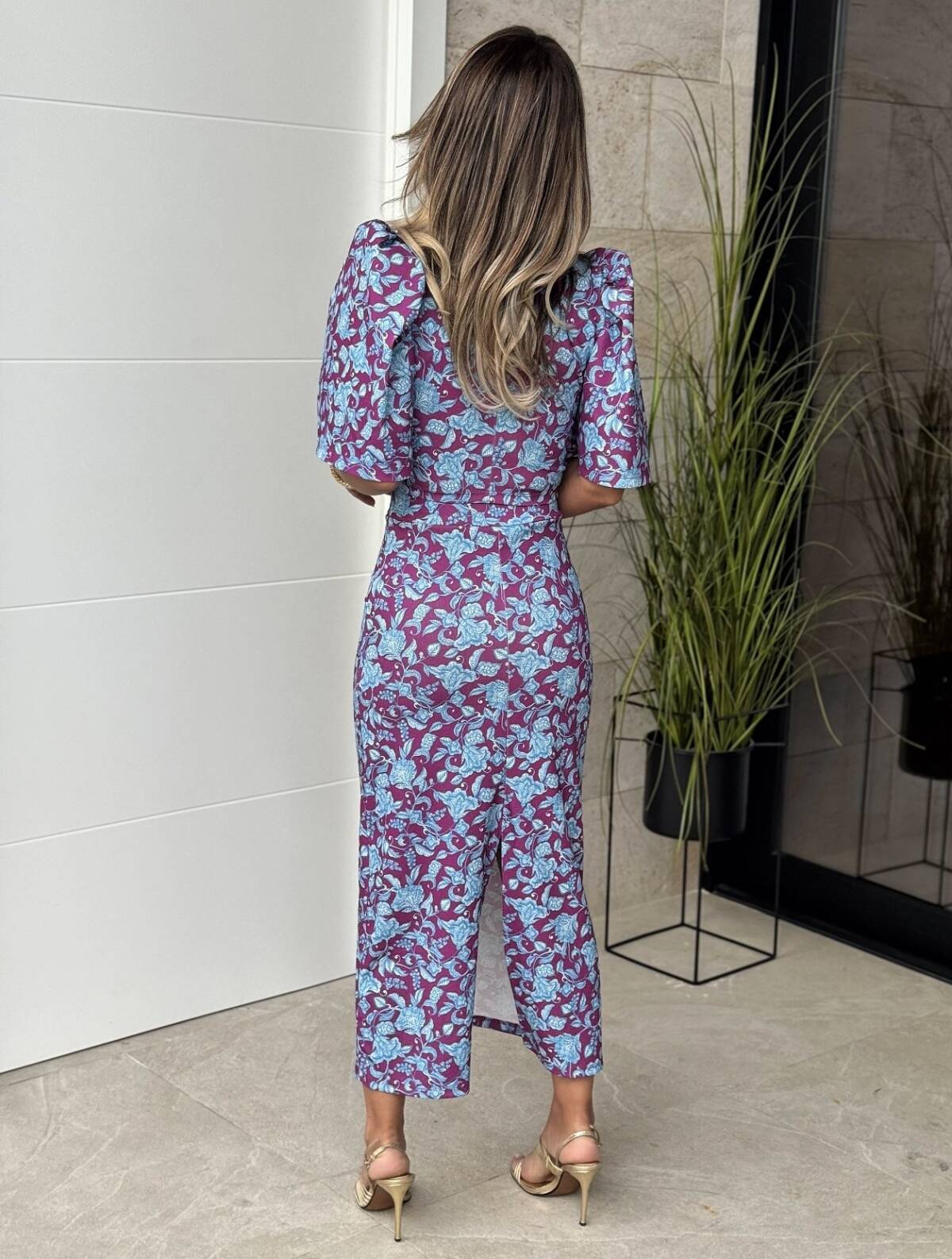 Conjunto Manga Campana Celeste Buganvilla - Imagen 5