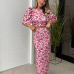 Conjunto Manga Campana Celeste Rojo