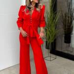 Conjunto Manga Engomada Rojo