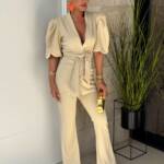 Conjunto Fajín Beige Manca Corta