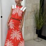 Conjunto Palma Naranja/Coral