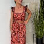 Conjunto Marlen Coral Marrón