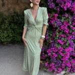 Vestido Blanca Verde
