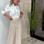 Falda Alba Beige