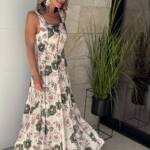 Vestido Laura Beige Verde