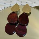 Pendientes Gota Vino