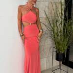 Vestido Leonor Coral