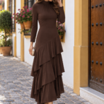 Vestido Alba Marrón