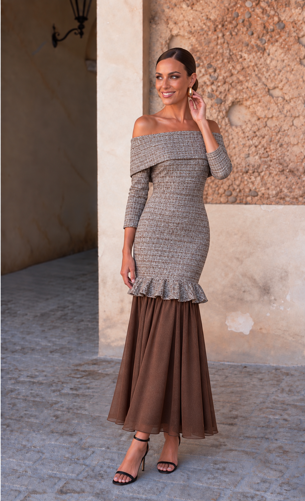 BE4D371A-529B-41AF-9B80-99391A9BF2FE Vestido Lume Marrón - Imagen 1